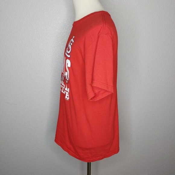 Majestic St Louis Cardinals Baseball T-shirt Large Red Cotton Short Sleeve Crew - Picture 3 of 12